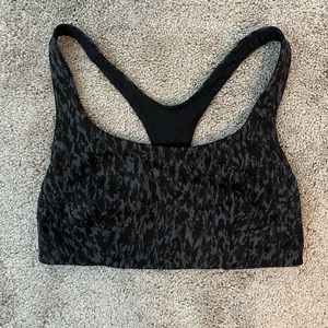 Lululemon Wunder Train Bra Leopard Camo Deep Coal Multi 6
